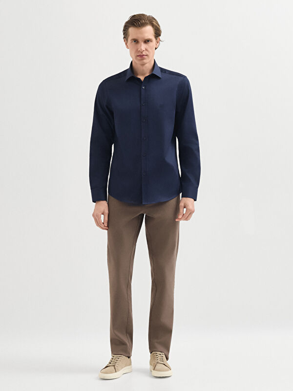 Erkek Lacivert Gömlek