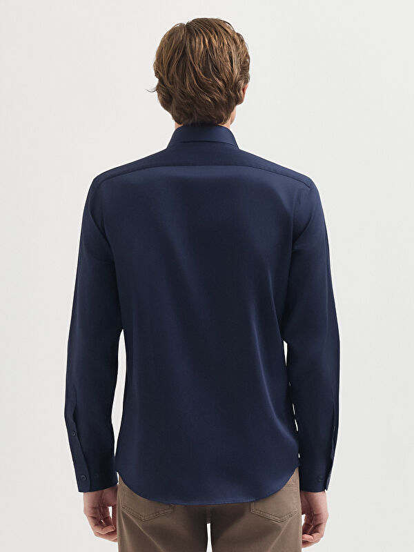 Erkek Lacivert Gömlek