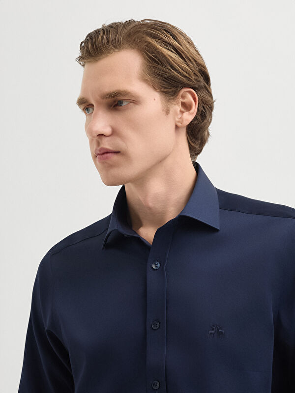 Erkek Lacivert Gömlek