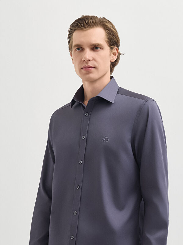 Erkek Antrasit Gömlek