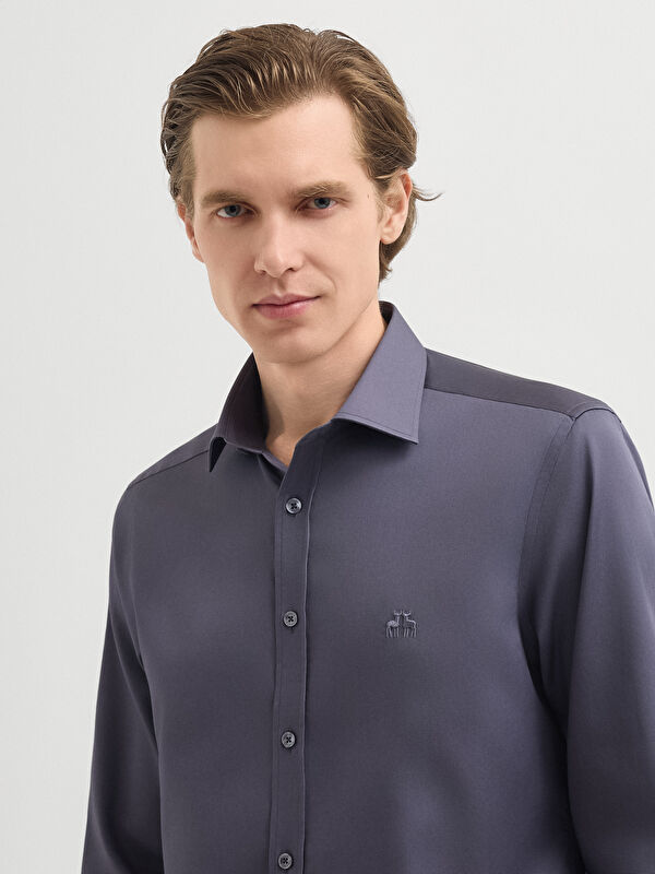 Erkek Antrasit Gömlek