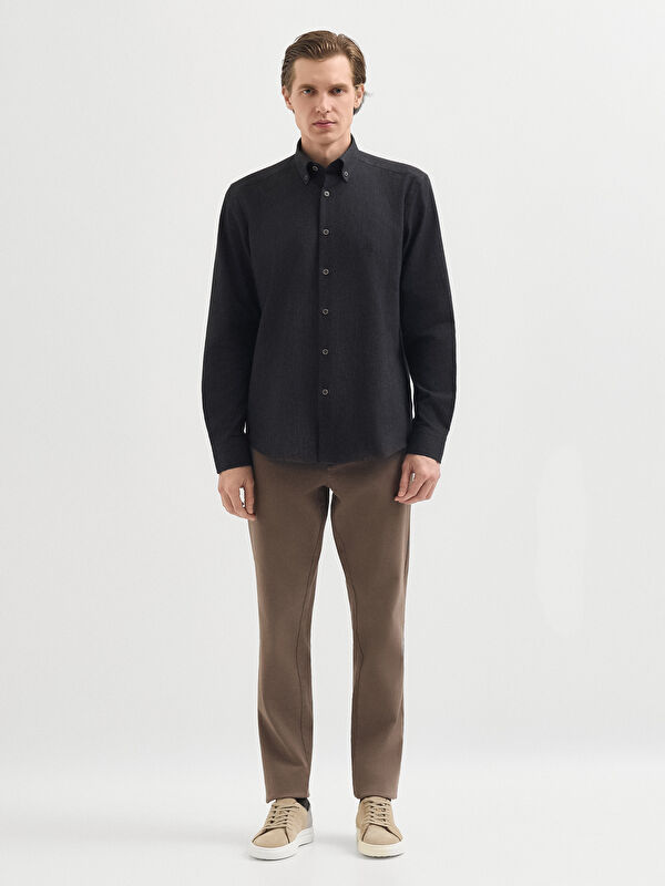 Erkek Antrasit Gömlek