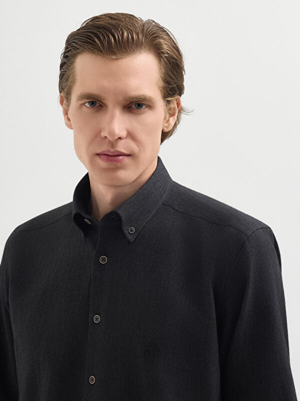 Erkek Antrasit Gömlek