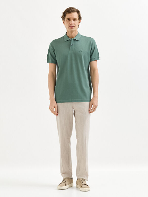 Erkek Çağla T-Shirt-Polo Yaka Tişört