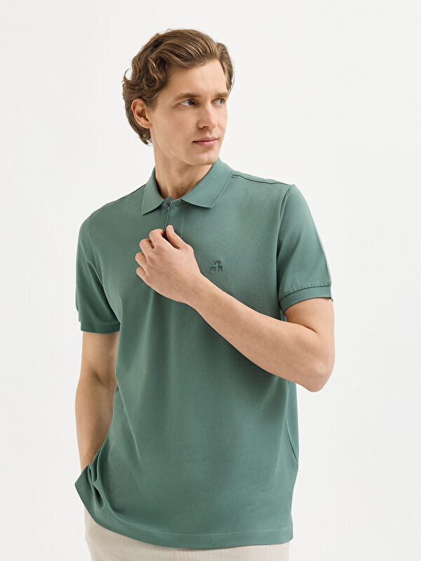 Erkek Çağla T-Shirt-Polo Yaka Tişört