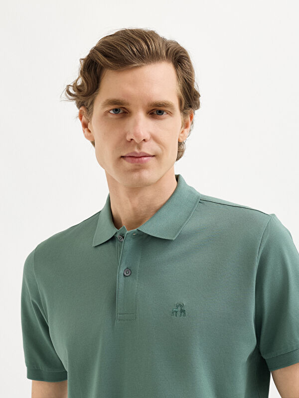 Erkek Çağla T-Shirt-Polo Yaka Tişört