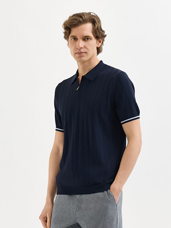 Erkek Lacivert T-Shirt