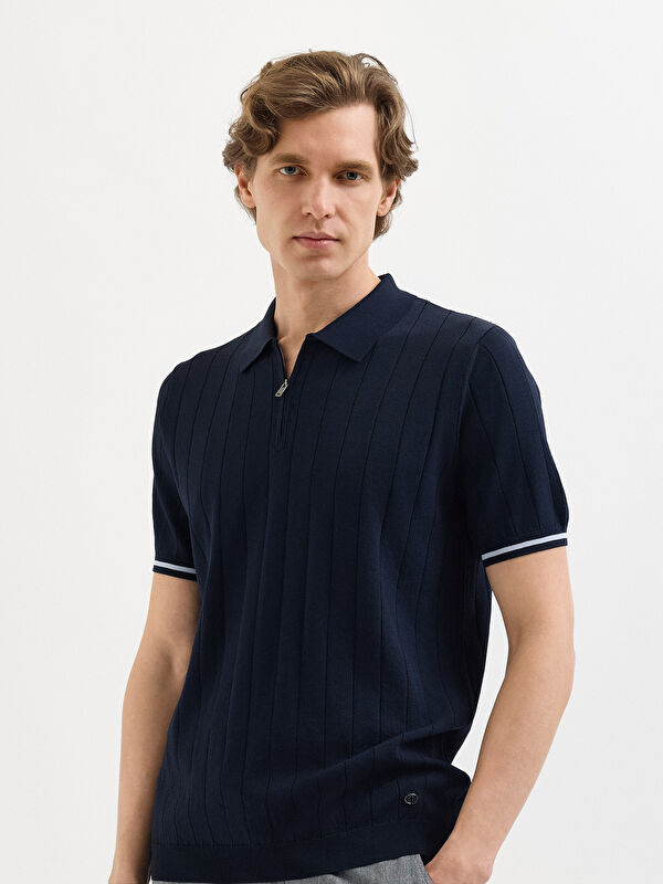 Erkek Lacivert T-Shirt