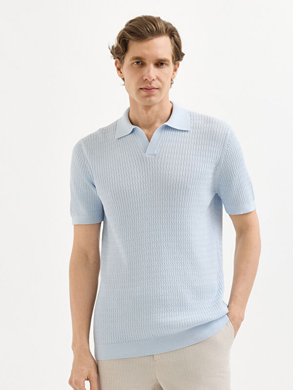 Erkek Açık Mavi T-Shirt