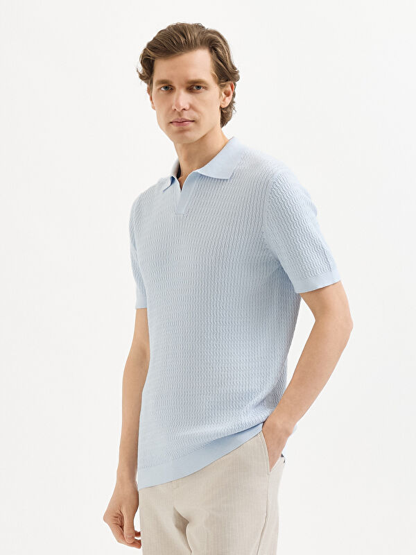 Erkek Açık Mavi T-Shirt