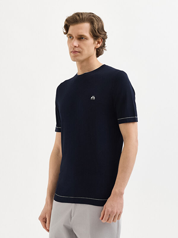Erkek Lacivert T-Shirt