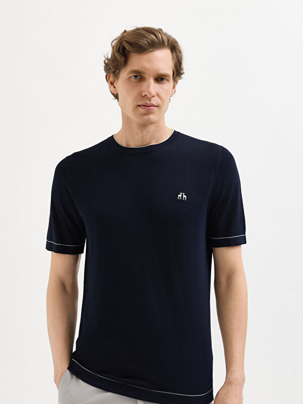 Erkek Lacivert T-Shirt