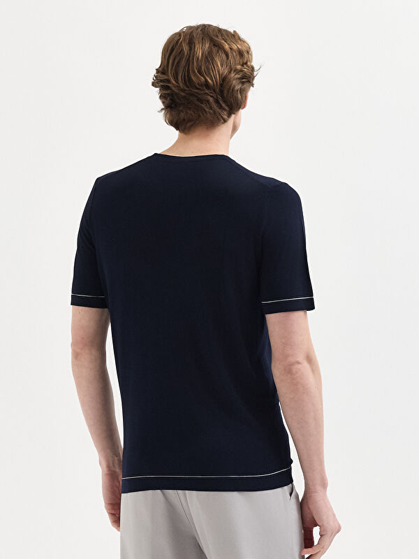 Erkek Lacivert T-Shirt