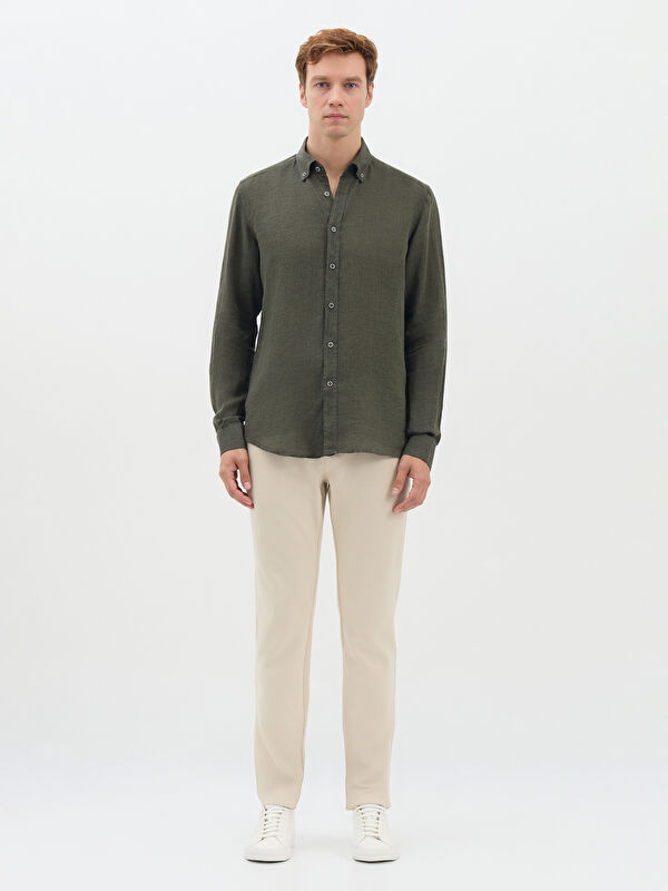 Erkek Haki Gömlek
