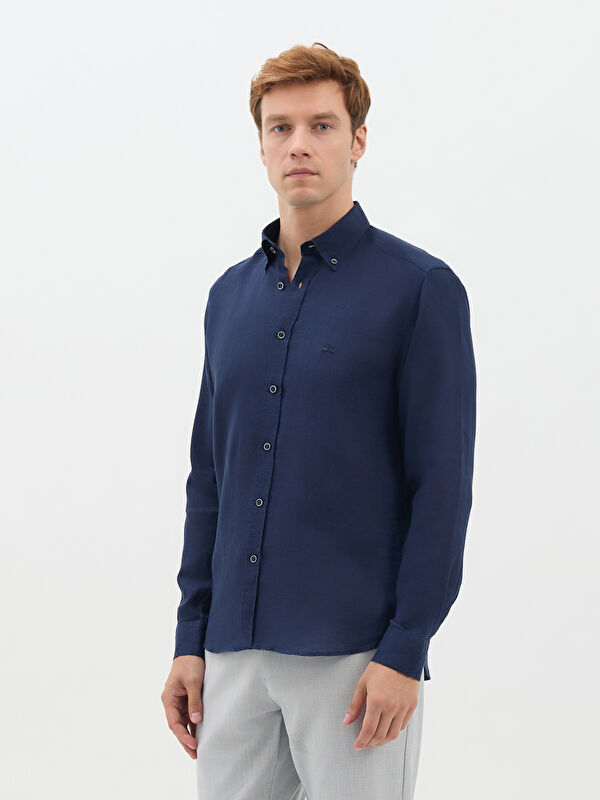Erkek Lacivert Gömlek