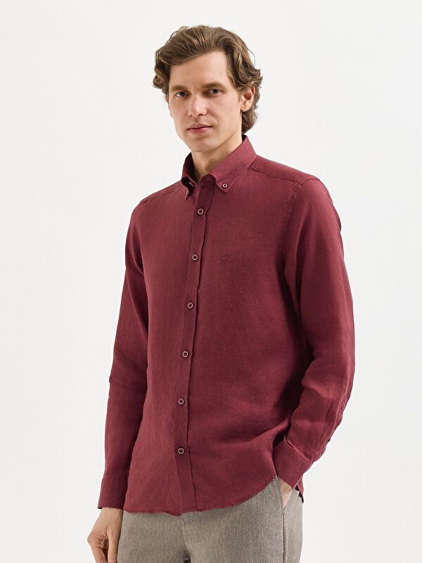 Erkek Bordo Gömlek