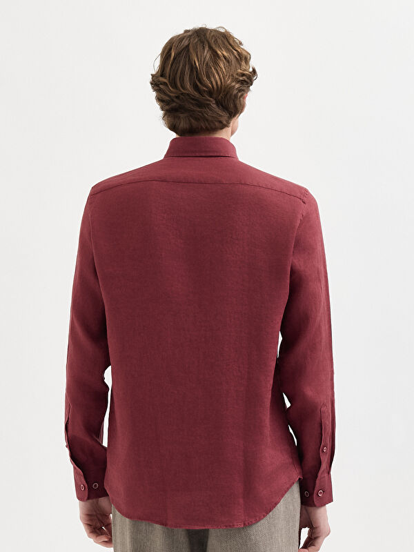 Erkek Bordo Gömlek
