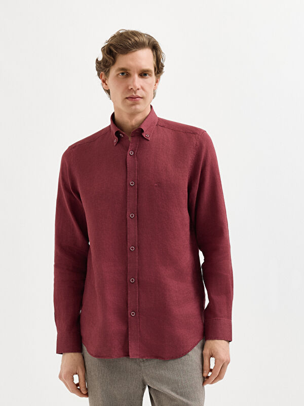 Erkek Bordo Gömlek