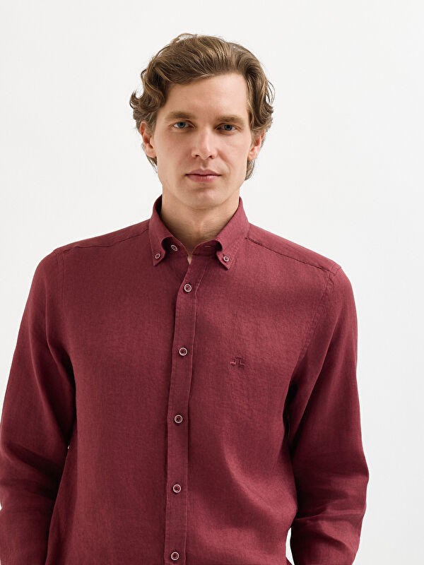 Erkek Bordo Gömlek