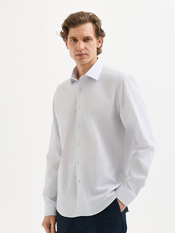 Erkek Lacivert Gömlek