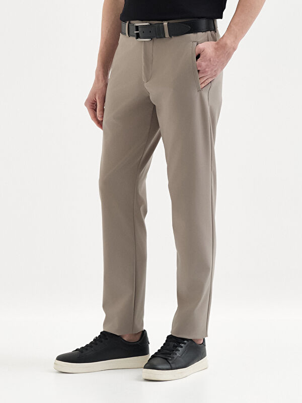 Erkek Siyah Slim Fit Casual Pantolon